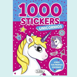 1000 stickers unicornios