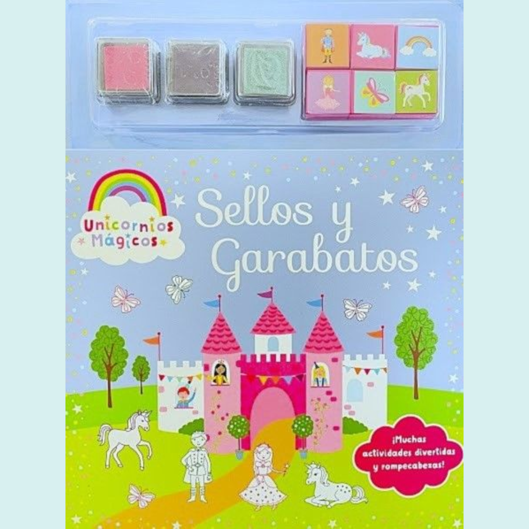 Sellos y garabatos unicornios mágicos