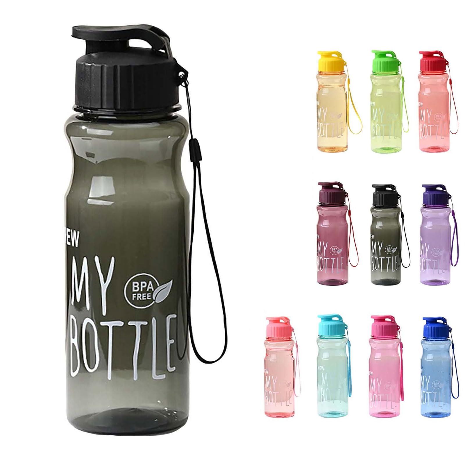 Botella 500ml (Negro y Rosa)